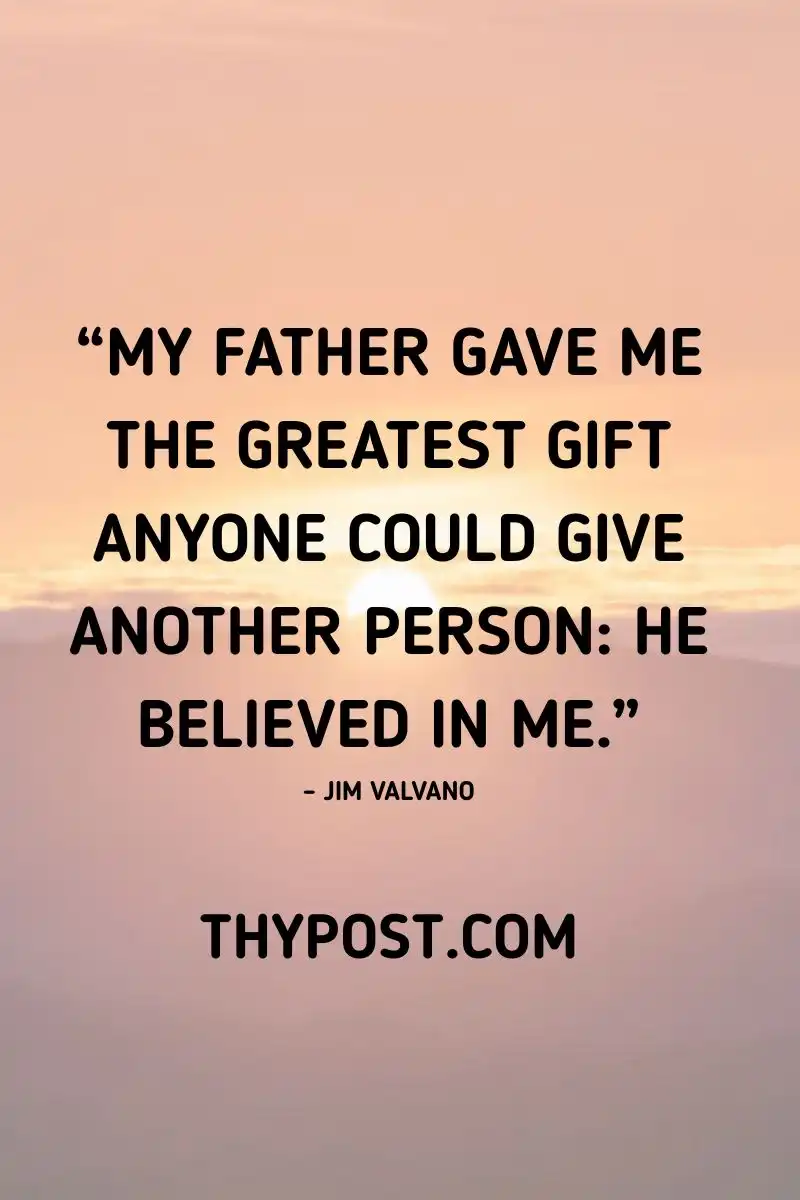 Emotional Happy Father’s Day image of a father who always believed in his child.