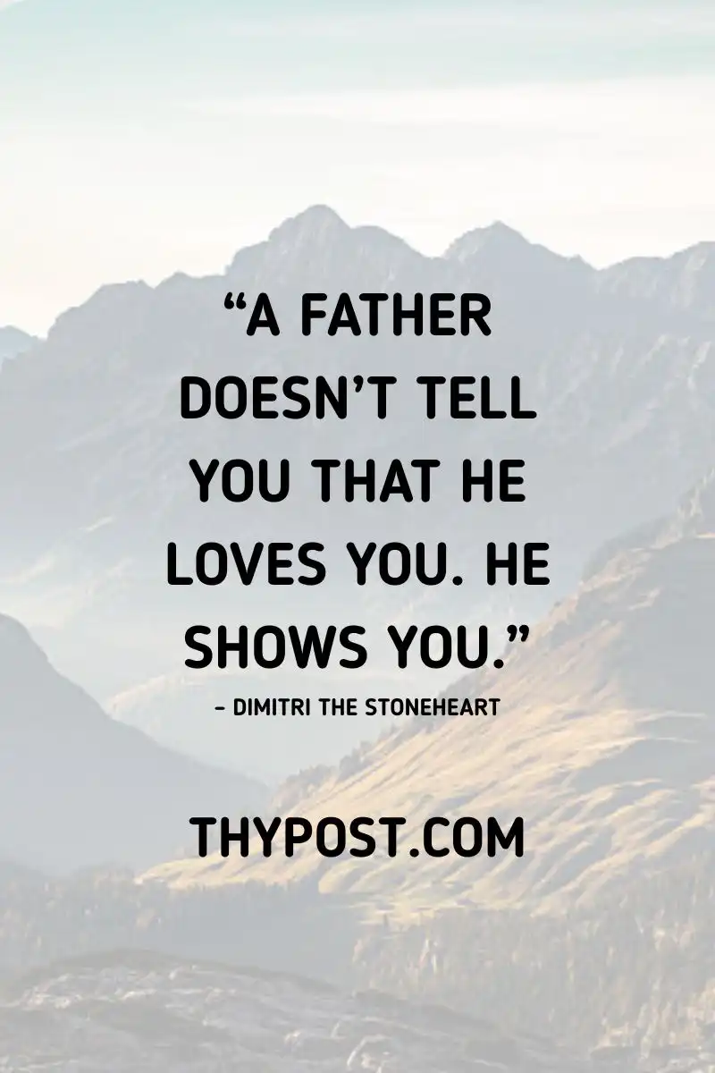 Sweet Happy Father’s Day image capturing a dad showing love without saying a word.