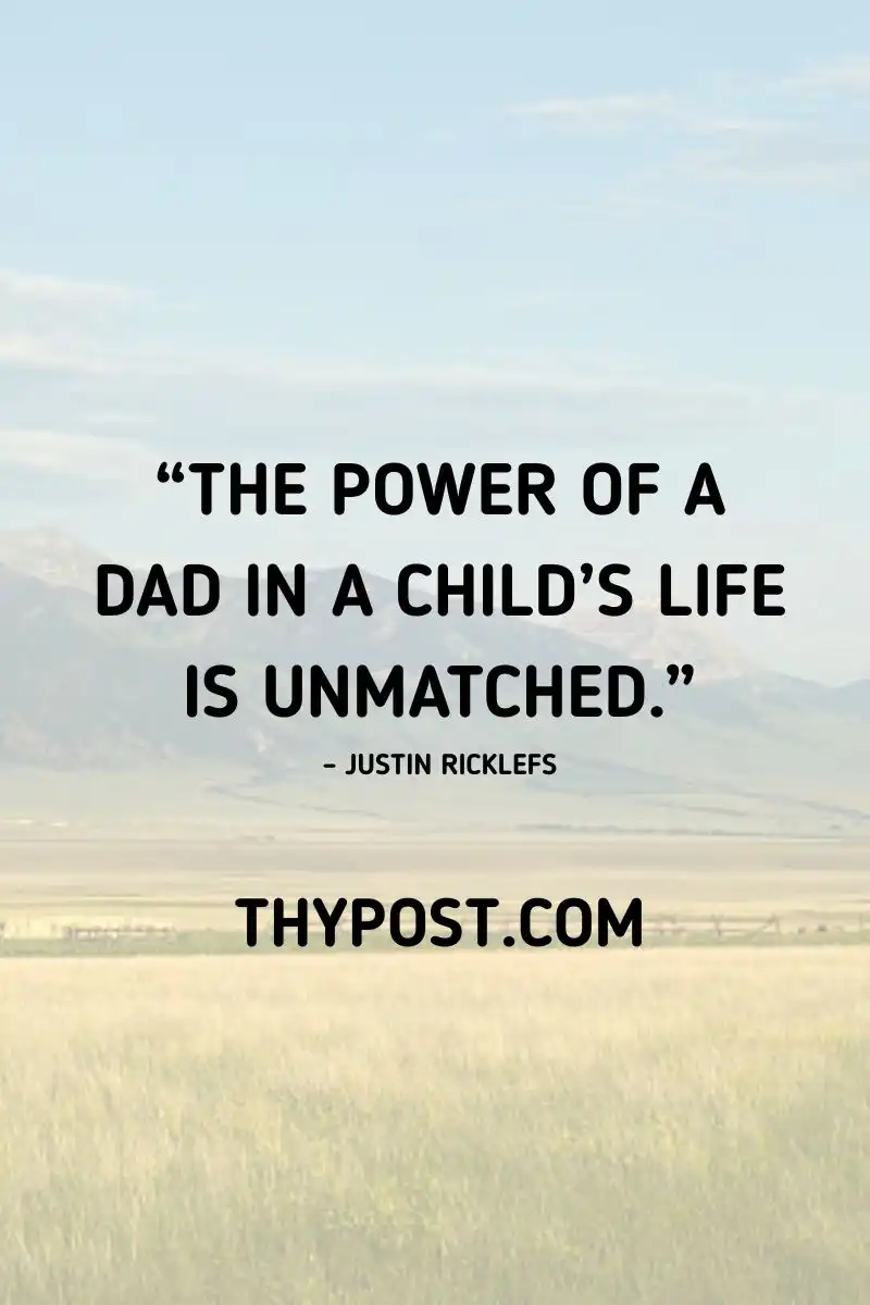 Powerful Happy Father’s Day image of a father playing a big role in his child’s life.