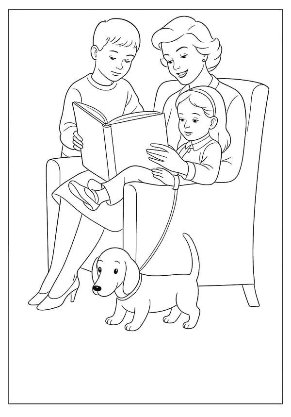 Mom Coloring Pages