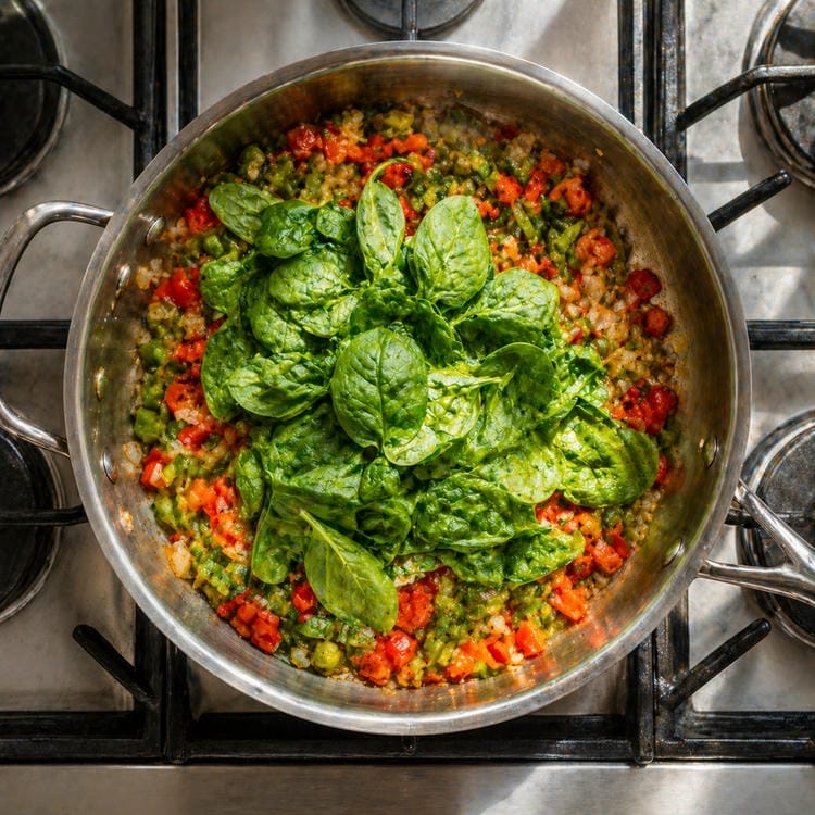 Adding Fresh Spinach to Your Healthy Protein-Packed Egg Frittata