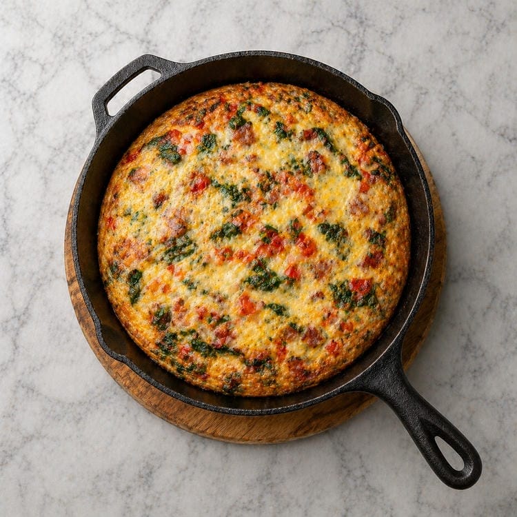 Perfectly Baked and Golden Protein-Packed Egg Frittata