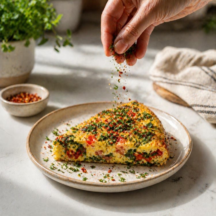 Final Seasoning and Toppings for Your Protein-Packed Egg Frittata