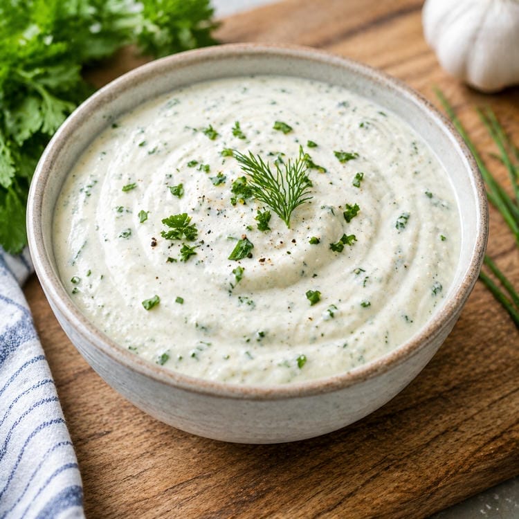 easy homemade ranch dressing recipe.