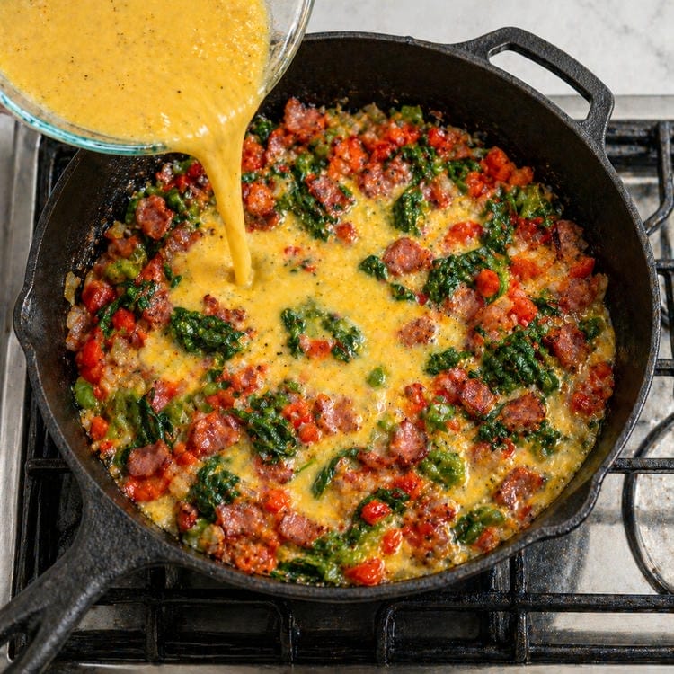 Assembling the Best Protein-Packed Egg Frittata with Veggies