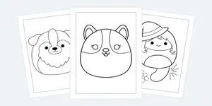 Squishmallow Coloring Pages