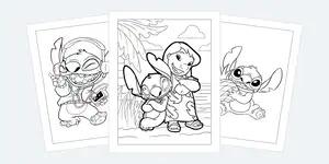 Stitch Coloring Pages